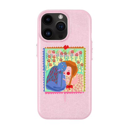 KEDİ POSTA PULU-iPhone 14 Pro Max Radiant Kılıf MagSafe Özellikli