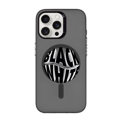 BLACK WHITE-iPhone 13 Pro Max Hold Kılıf MagSafe Özellikli