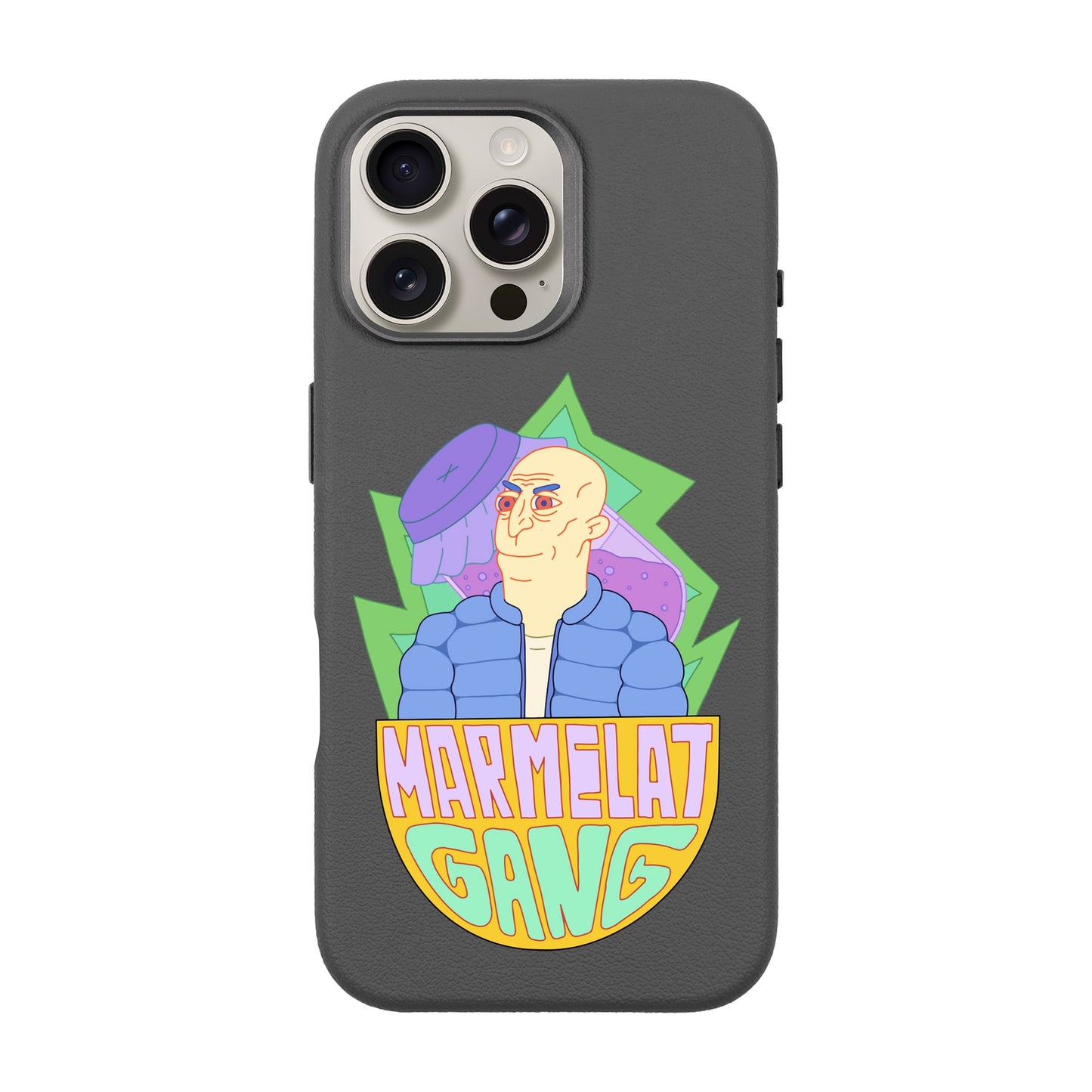 MARMELAT GANG-iPhone 16 Pro Max Leather Premium Kılıf MagSafe Özellikli