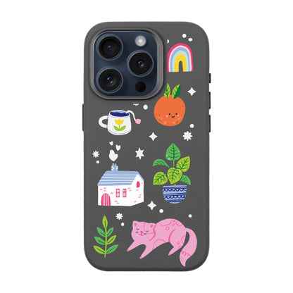FRESH SPRING-iPhone 15 Pro Leather Premium Kılıf MagSafe Özellikli