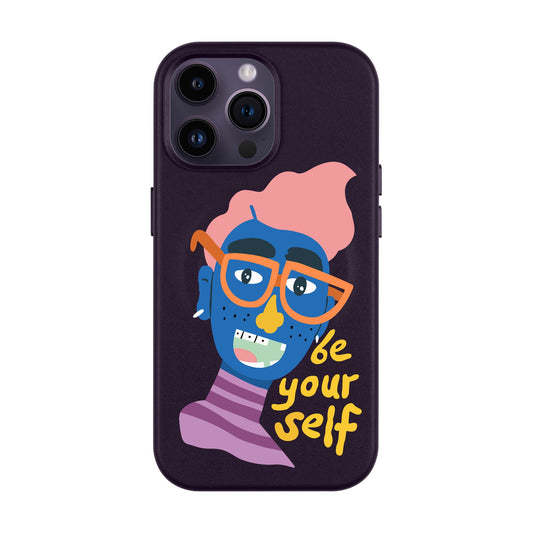 BE YOUR SELF-iPhone 14 Pro Max Leather Kılıf MagSafe Özellikli