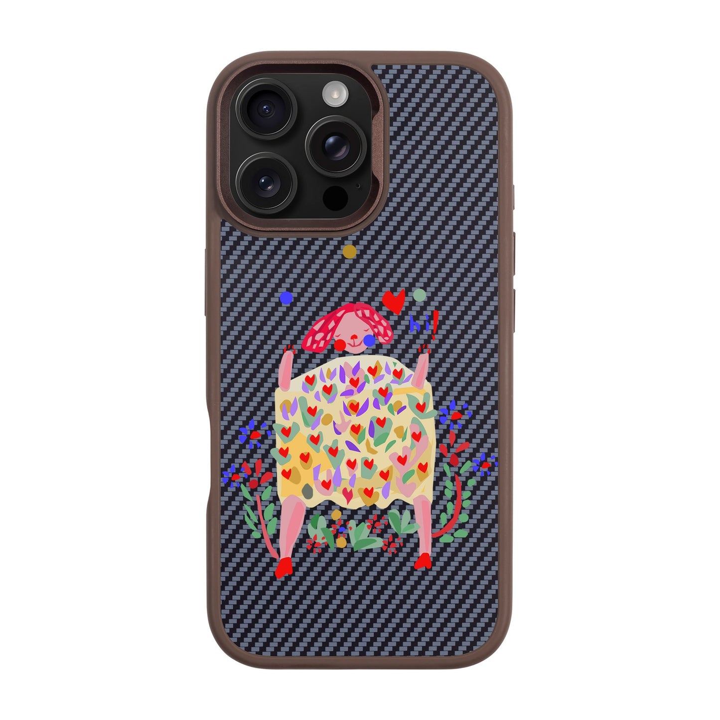 ÜÇ TOP-iPhone 16 Pro Max Plaid Kılıf MagSafe Özellikli