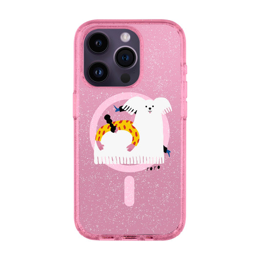 FANCY DOG-iPhone 14 Pro Shiny Kılıf MagSafe Özellikli