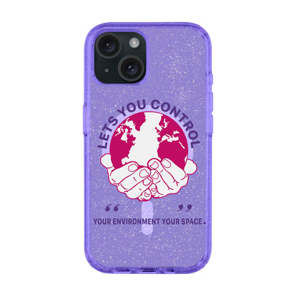 LET'S YOU CONTROL-iPhone 15 Plus Shiny Kılıf MagSafe Özellikli