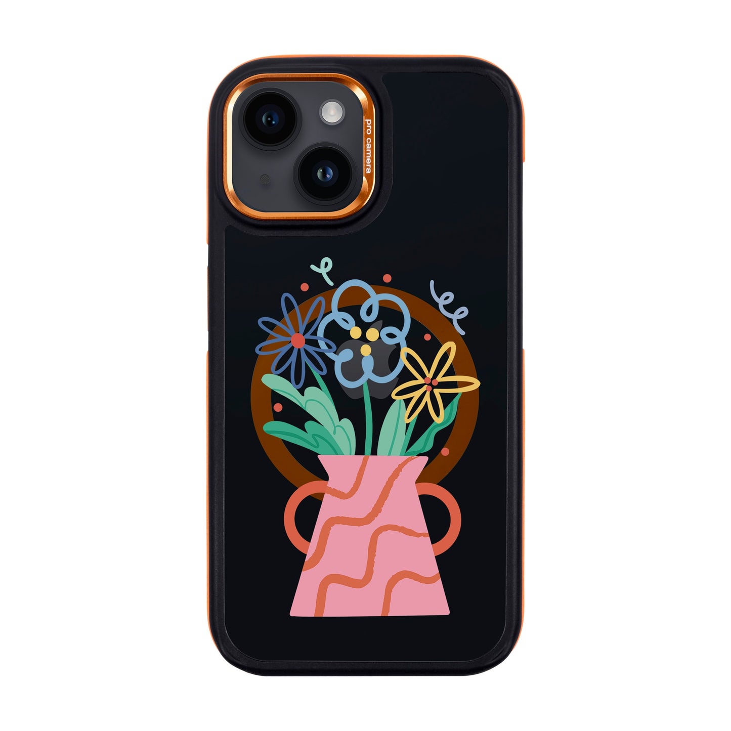 PINK VASE-iPhone 14 Dark Kılıf MagSafe Özellikli