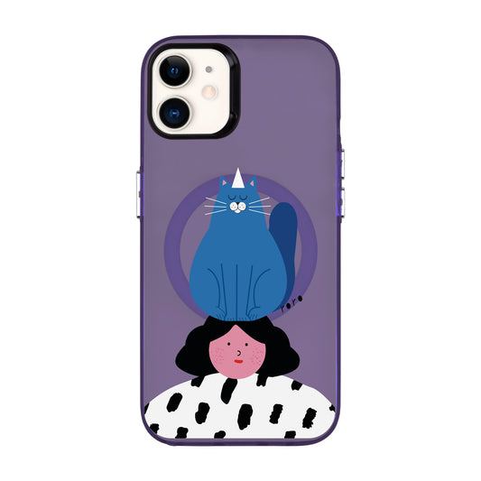 NAUGHTY CAT-iPhone 11 Hold Kılıf MagSafe Özellikli