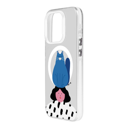 NAUGHTY CAT-iPhone 15 Hold Kılıf MagSafe Özellikli