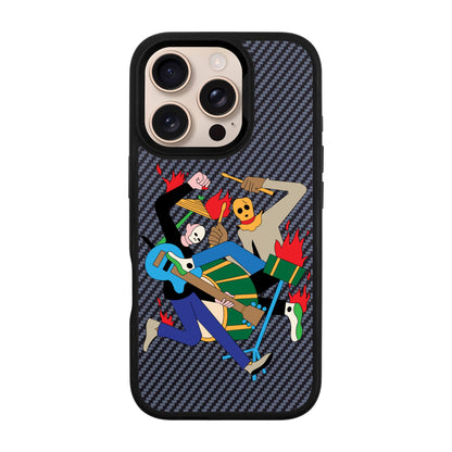 MONSTER MASH-iPhone 16 Pro Plaid Kılıf MagSafe Özellikli