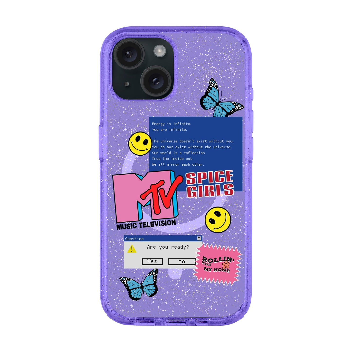 BE OKAY-iPhone 15 Shiny Kılıf MagSafe Özellikli