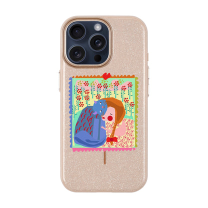 KEDİ POSTA PULU-iPhone 15 Pro Max Radiant Kılıf MagSafe Özellikli