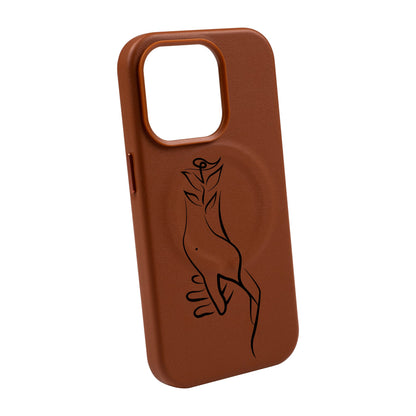 TOUCH-iPhone 14 Pro Max Leather Kılıf MagSafe Özellikli