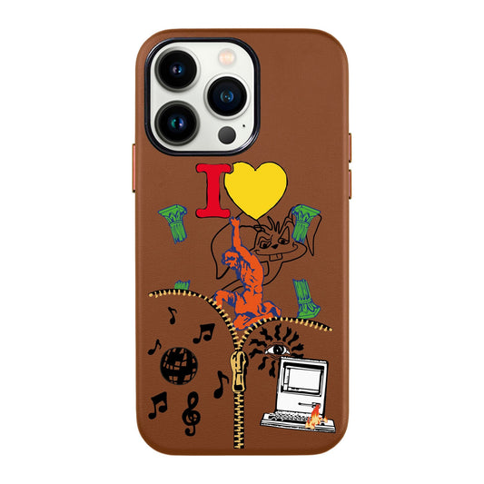ANTIQUE-iPhone 13 Pro Leather Kılıf
