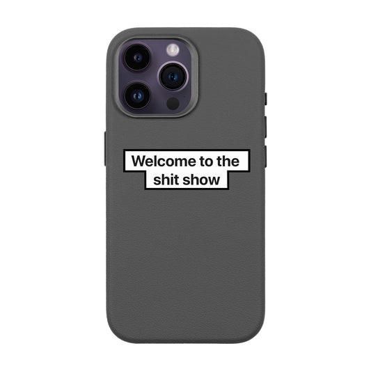 WELCOME-iPhone 14 Pro Max Leather Premium Kılıf MagSafe Özellikli