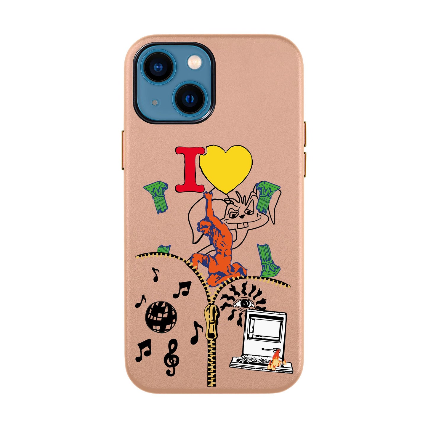 ANTIQUE-iPhone 14 Leather Kılıf