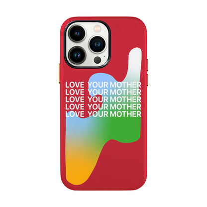 LOVE YOUR MOTHER-iPhone 13 Pro Leather Kılıf