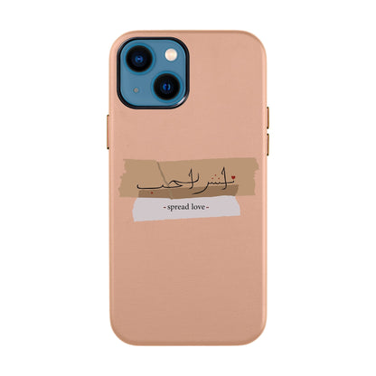 SPREAD LOVE-iPhone 14 Leather Kılıf
