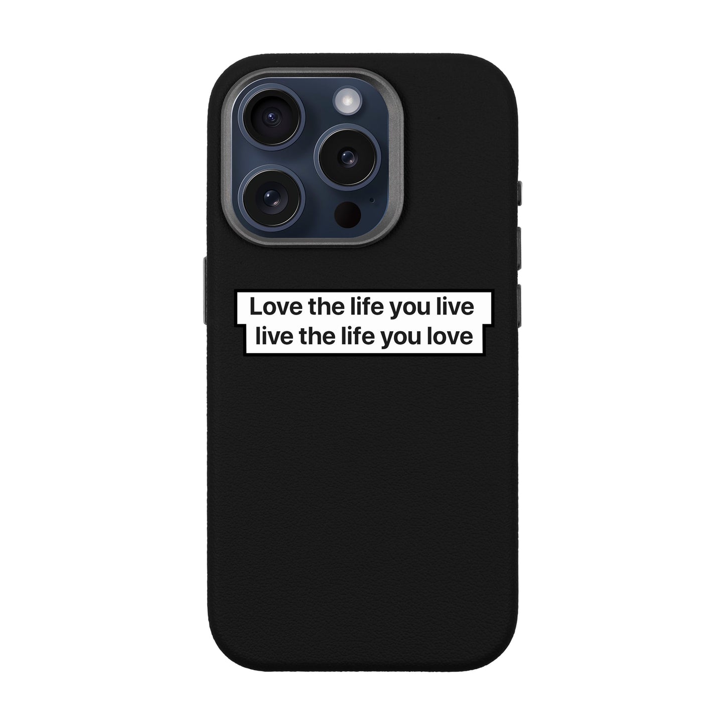 LOVE THE LIFE-iPhone 15 Pro Leather Premium Kılıf MagSafe Özellikli