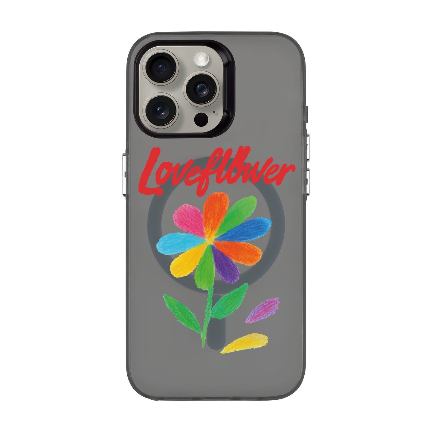 LOVE FLOWER-iPhone 15 Pro Max Hold Kılıf MagSafe Özellikli