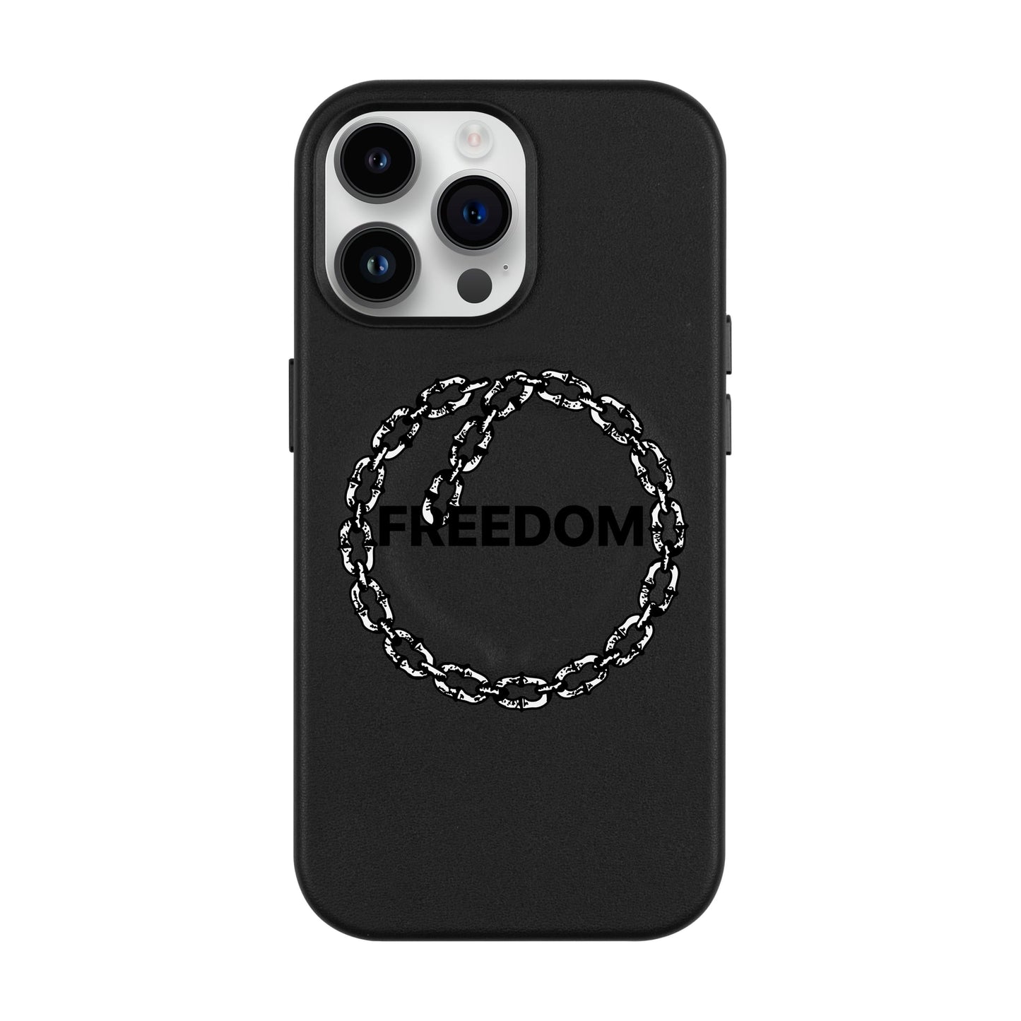 FREEDOM-iPhone 14 Pro Max Leather Kılıf MagSafe Özellikli