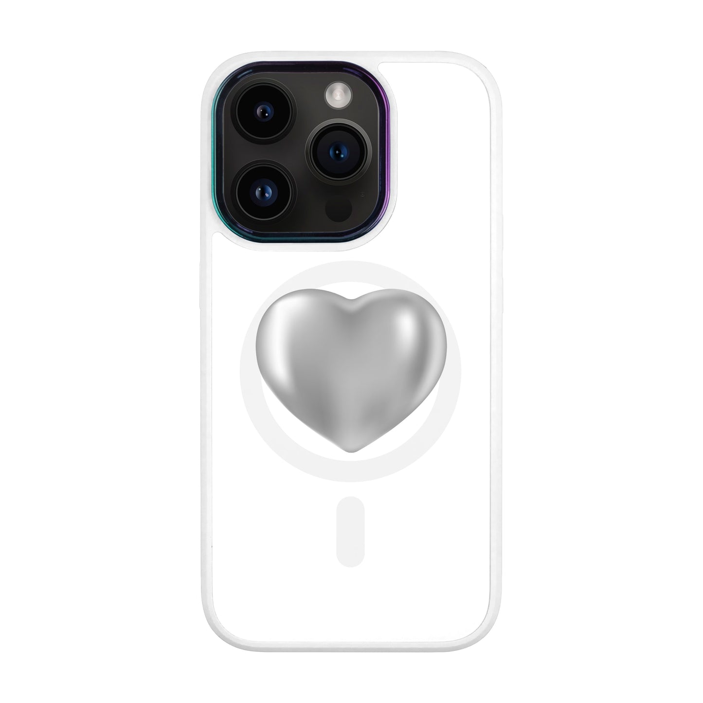 SILVER HEART-Vigor Kılıf MagSafe Özellikli - iPhone 14 Pro