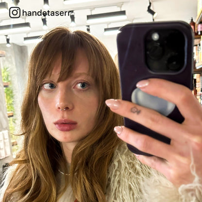 SILVER HEART-Leather Kılıf MagSafe Özellikli - iPhone 13