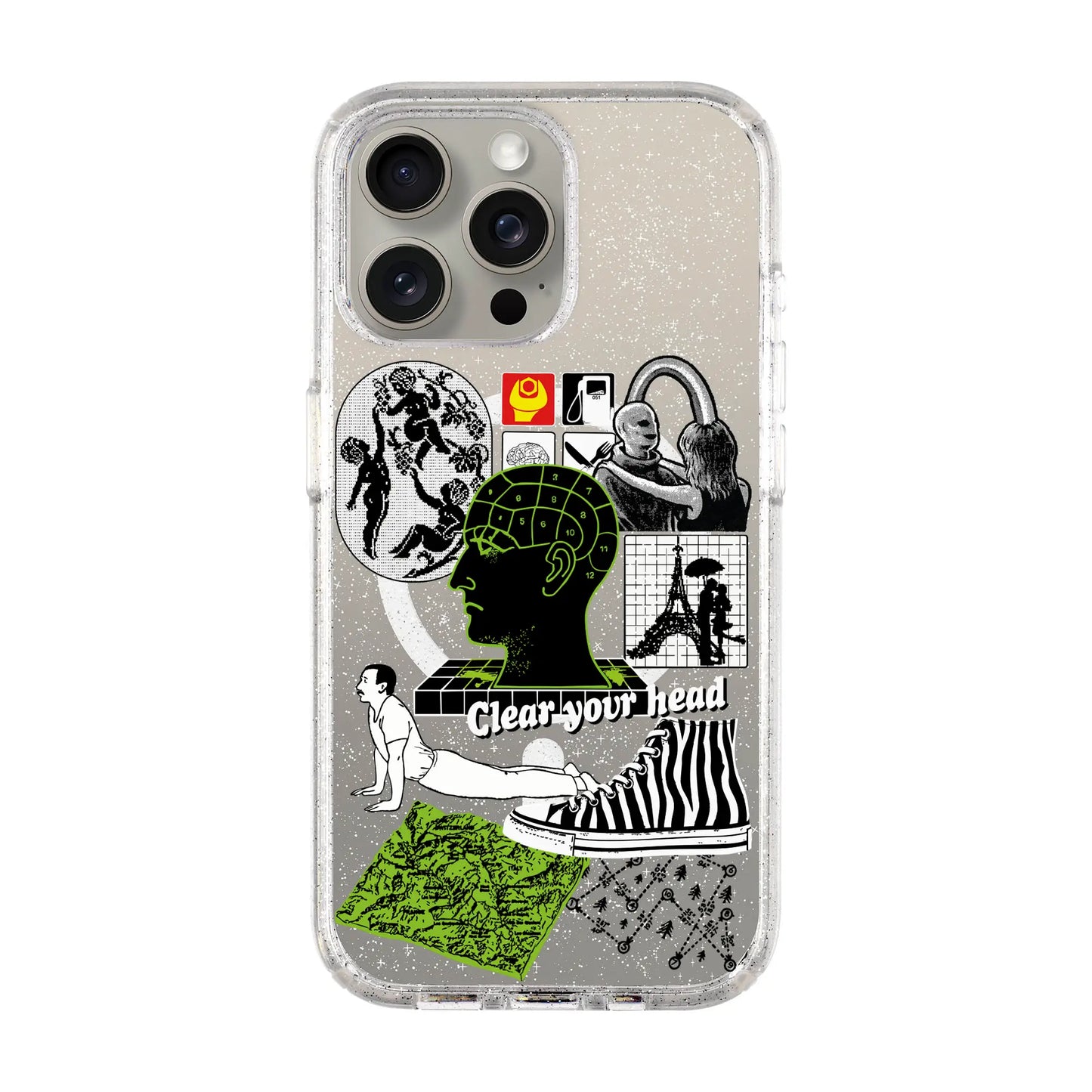 CLEAR YOUR HEAD-Shiny Kılıf MagSafe Özellikli - iPhone 15 Pro Max
