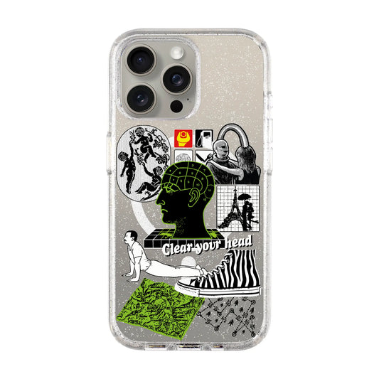 CLEAR YOUR HEAD-iPhone 15 Pro Max Shiny Kılıf MagSafe Özellikli