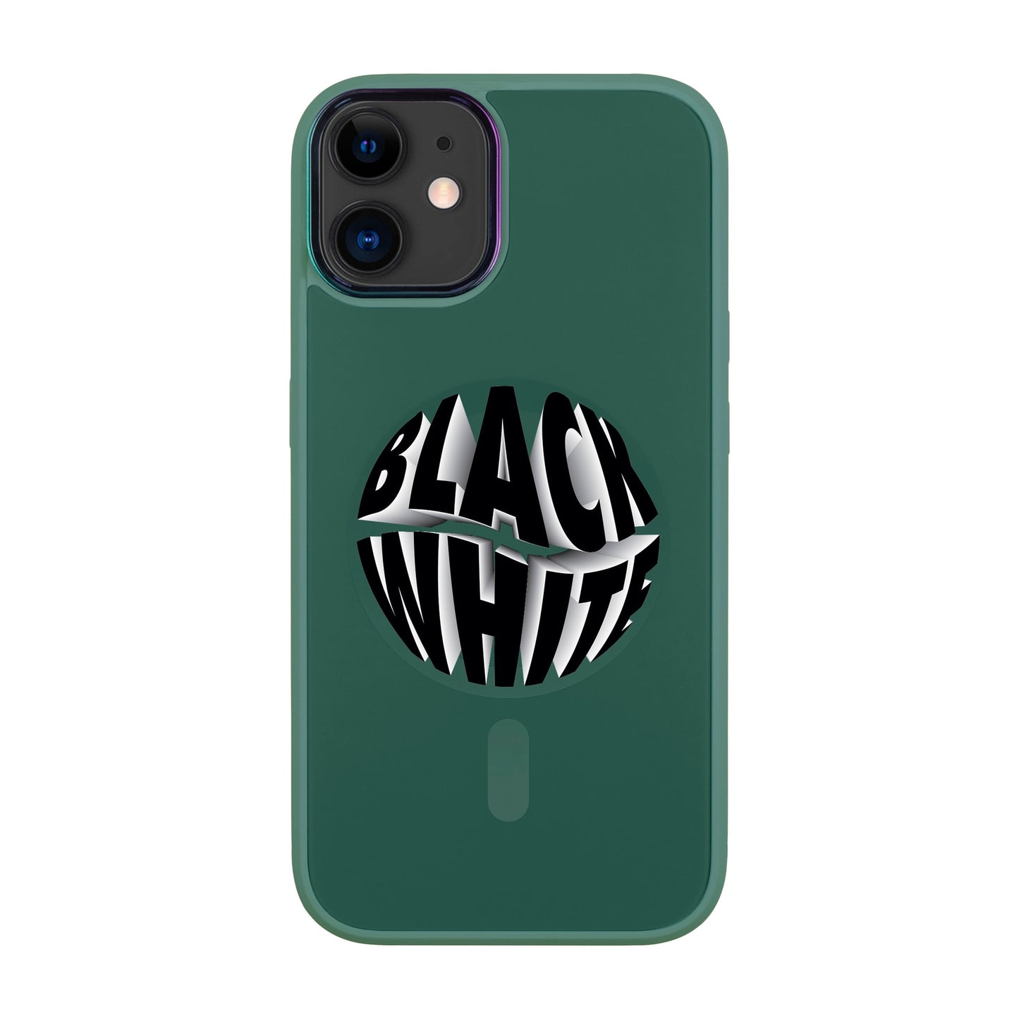 BLACK WHITE-Vigor Kılıf MagSafe Özellikli - iPhone 11