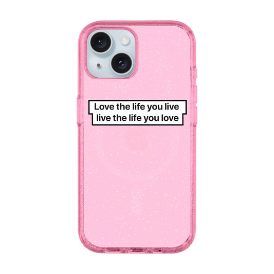 LOVE THE LIFE-iPhone 15 Plus Shiny Kılıf MagSafe Özellikli
