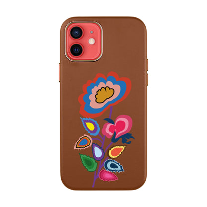 KNITTED FLOWER-iPhone Xs Max Leather Kılıf