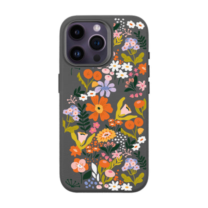 FLOWER-iPhone 14 Pro Max Leather Premium Kılıf MagSafe Özellikli