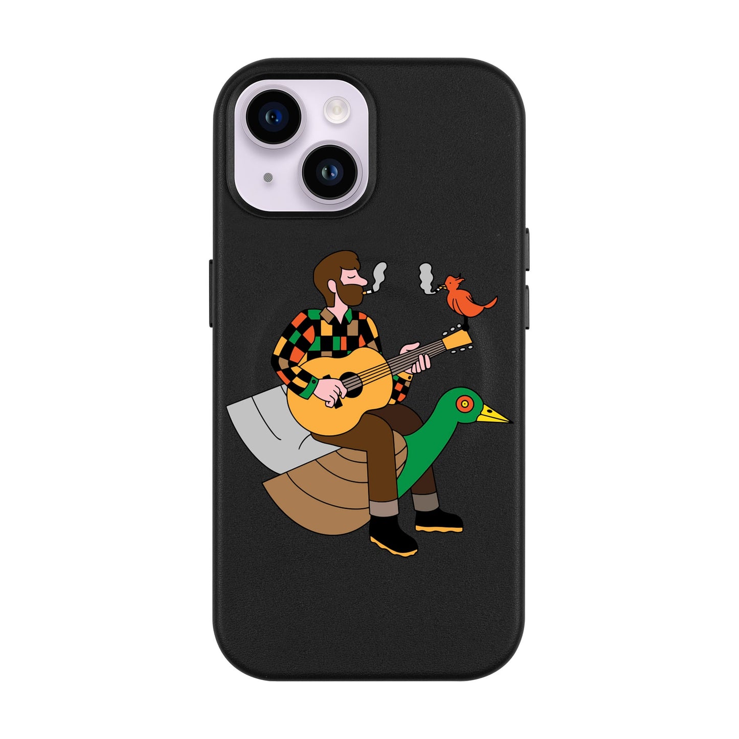 BIRDS OF A FEATHER-Leather Kılıf MagSafe Özellikli - iPhone 13