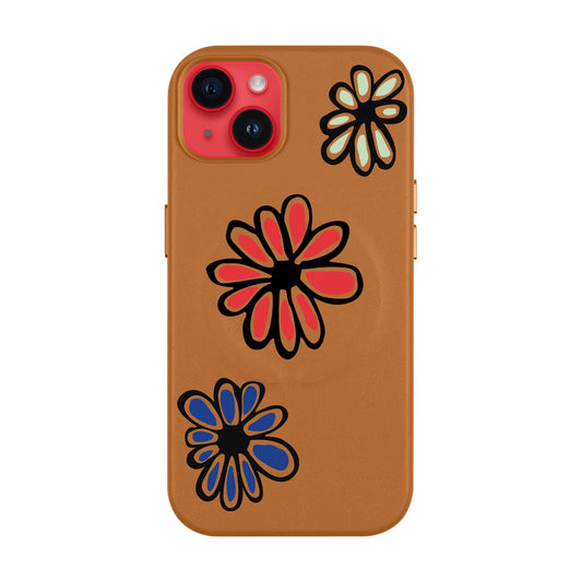 FLORIST-iPhone 14 Plus Leather Kılıf MagSafe Özellikli
