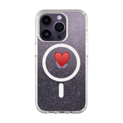 SPREAD HEART-iPhone 14 Pro Shiny Kılıf MagSafe Özellikli