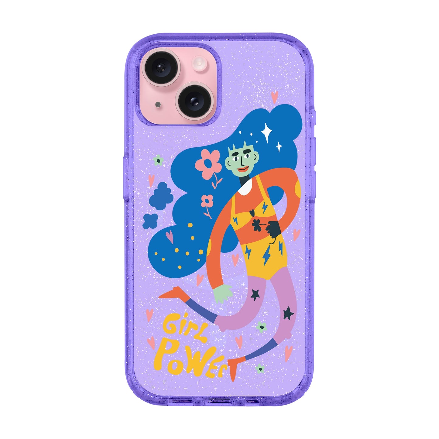 GIRL POWER-iPhone 14 Plus Shiny Kılıf MagSafe Özellikli