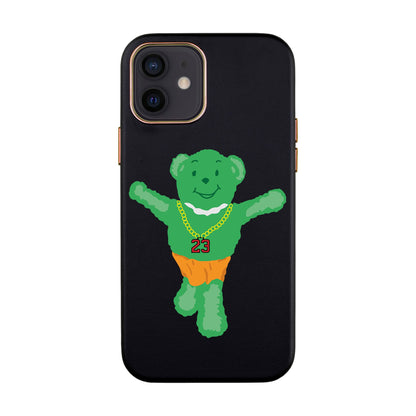 GREEN BEAR-iPhone XR Leather Kılıf