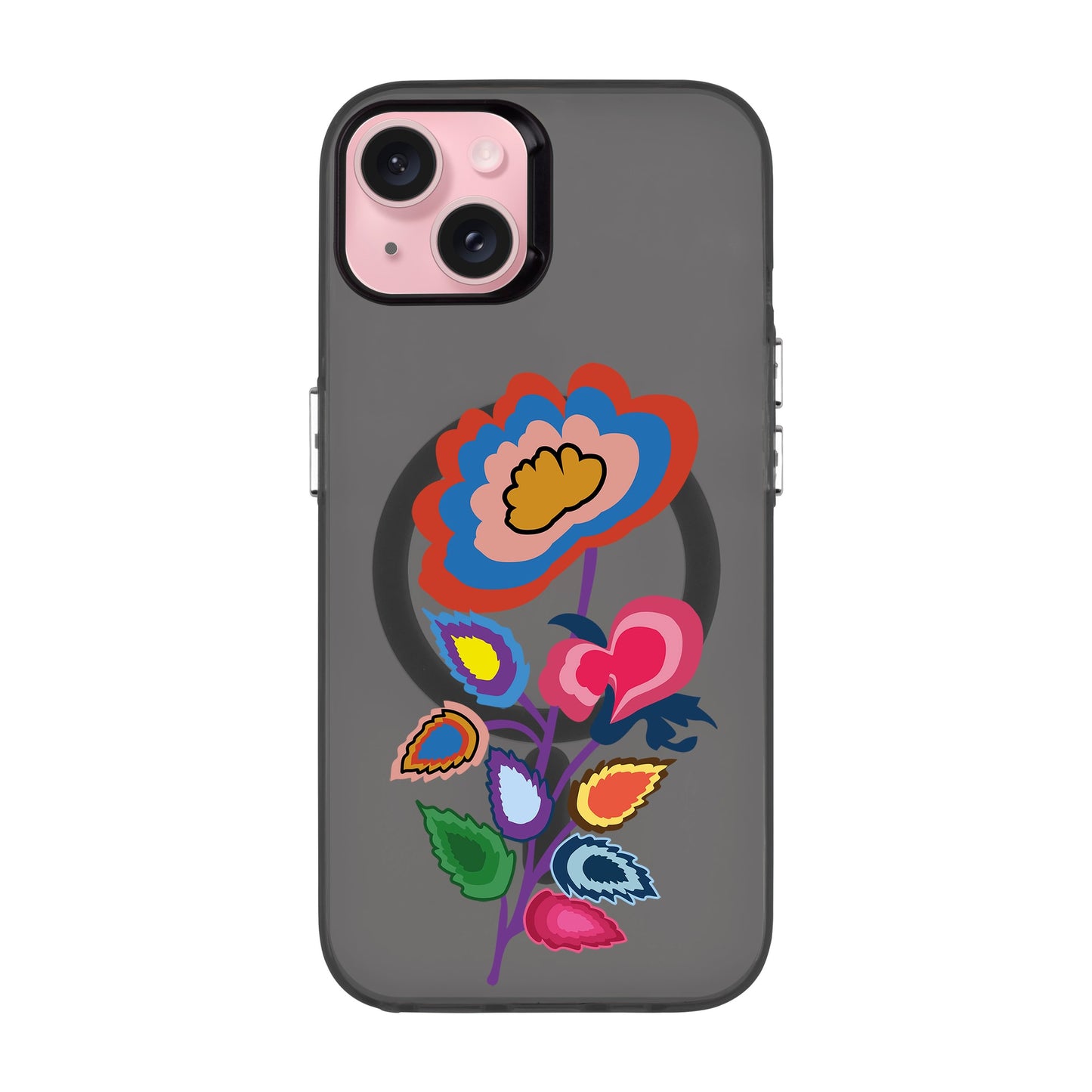KNITTED FLOWER-iPhone 15 Plus Hold Kılıf MagSafe Özellikli