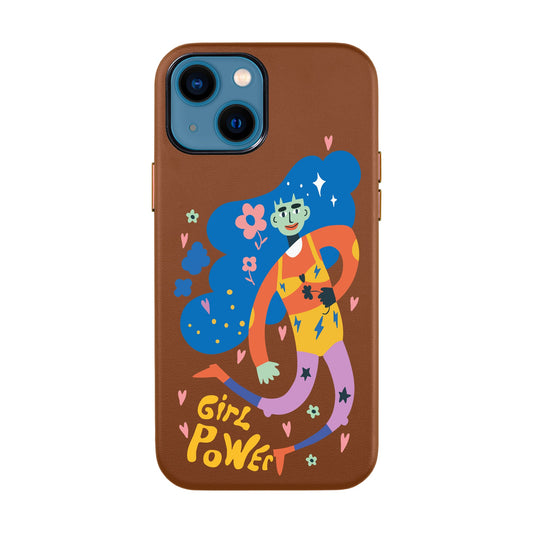 GIRL POWER-iPhone 14 Leather Kılıf