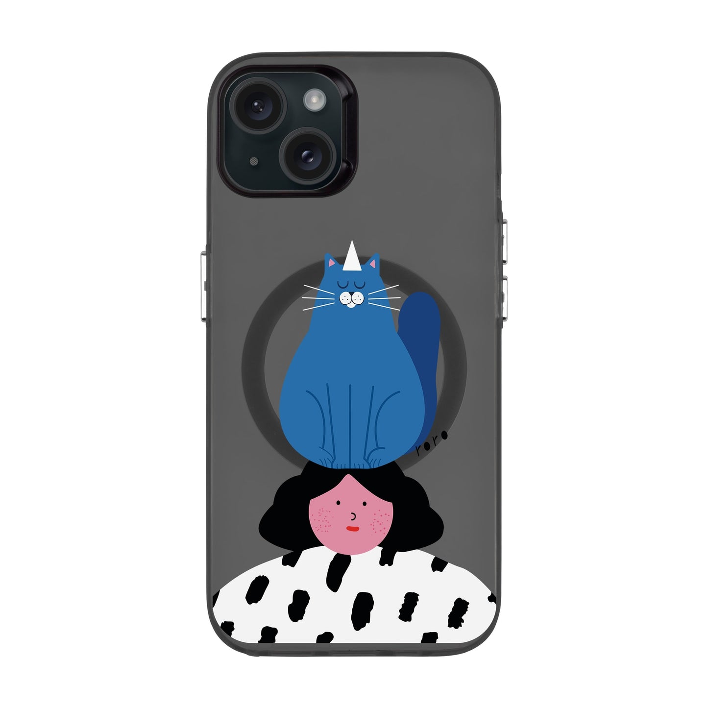 NAUGHTY CAT-iPhone 15 Plus Hold Kılıf MagSafe Özellikli