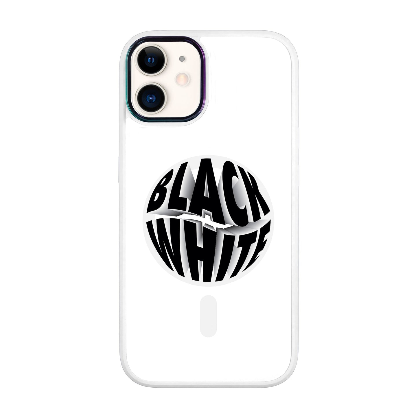 BLACK WHITE-Vigor Kılıf MagSafe Özellikli - iPhone 11