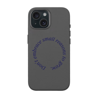 GROW-iPhone 15 Leather Premium Kılıf MagSafe Özellikli