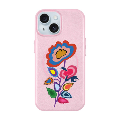 KNITTED FLOWER-iPhone 14 Plus Radiant Kılıf MagSafe Özellikli