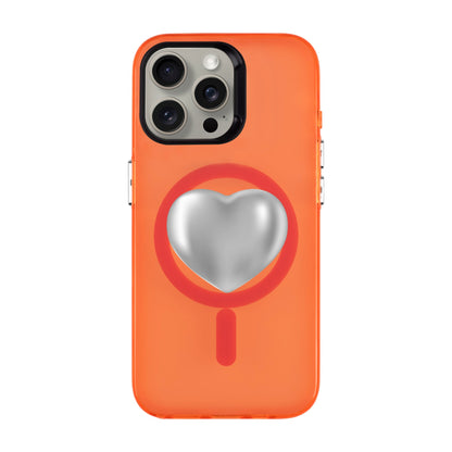 SILVER HEART-iPhone 15 Pro Max Hold Kılıf MagSafe Özellikli