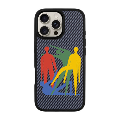 MANBOS-iPhone 16 Pro Max Plaid Kılıf MagSafe Özellikli