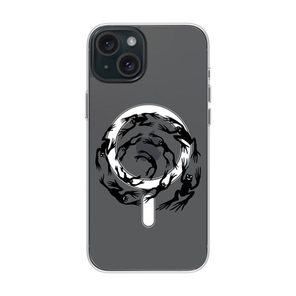 SWIRLING FROG-iPhone 15 Plus Solid Kılıf MagSafe Özellikli