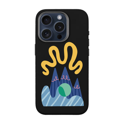 MOUNTAIN-iPhone 15 Pro Leather Premium Kılıf MagSafe Özellikli