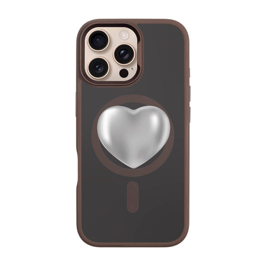 SILVER HEART-iPhone 16 Pro Max Rise Kılıf MagSafe Özellikli