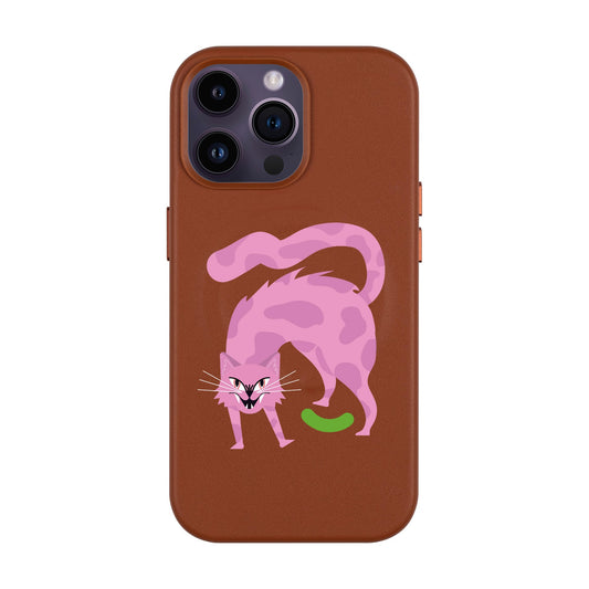 GRUMBLEPAWS-iPhone 14 Pro Max Leather Kılıf MagSafe Özellikli