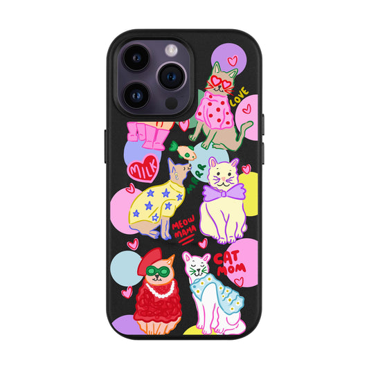CAT MOM-iPhone 14 Pro Max Leather Kılıf MagSafe Özellikli