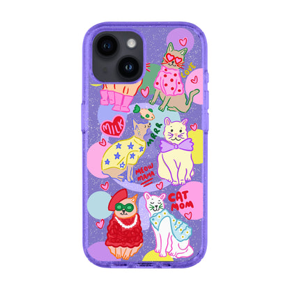 CAT MOM-iPhone 14 Shiny Kılıf MagSafe Özellikli